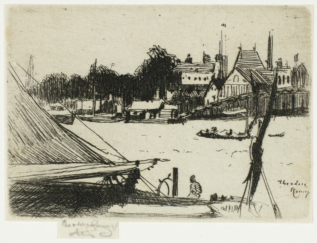 Battersea fra Chelsea av Theodore Roussel