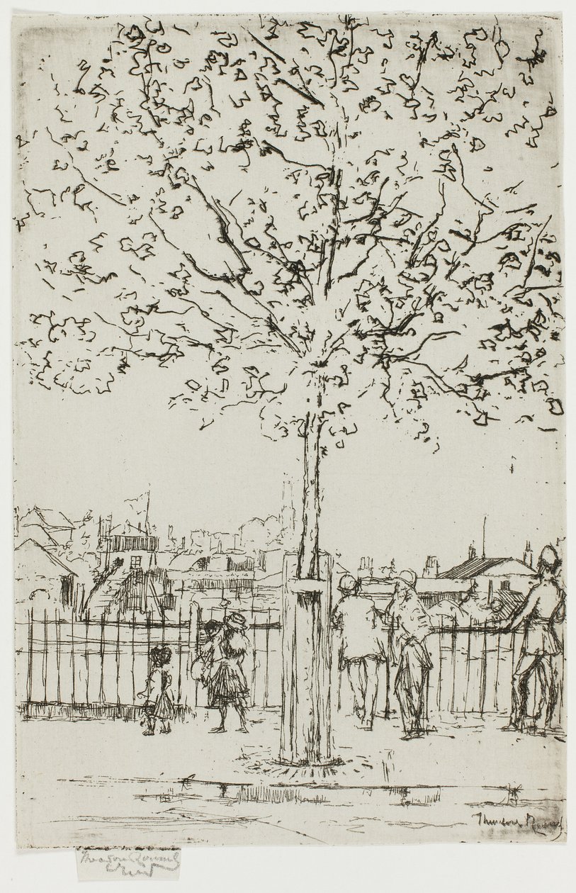 Chelsea Embankment, juni, 17.00, 1889 av Theodore Roussel