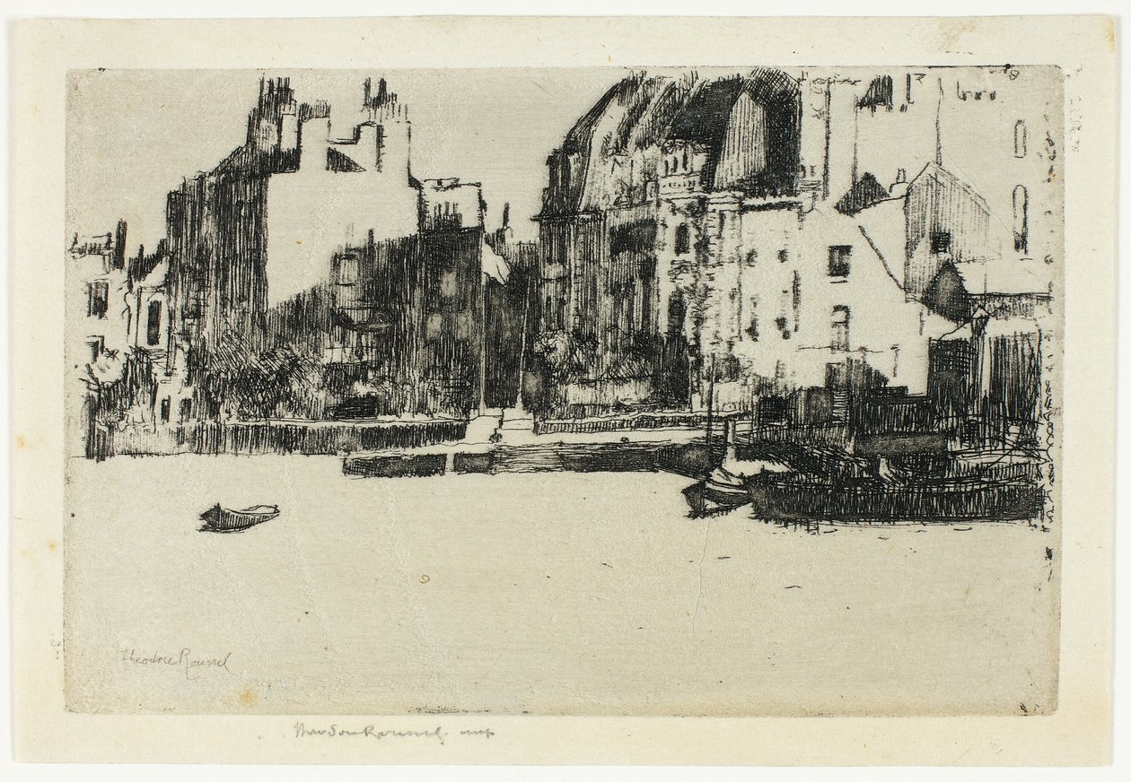 Chelsea Palaces (svart og hvit versjon) av Theodore Roussel