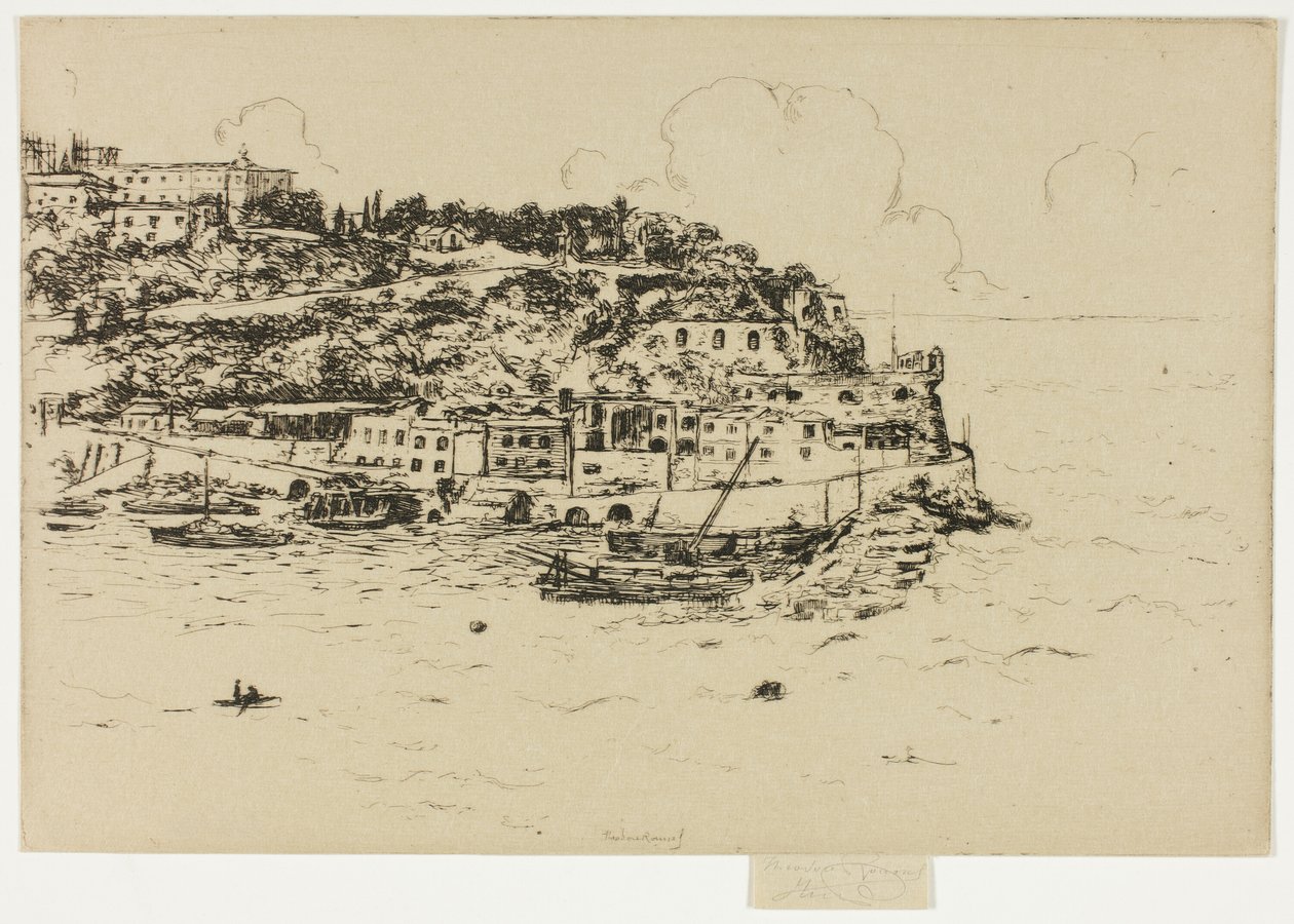 Monaco fra La Condamine, Monte Carlo av Theodore Roussel