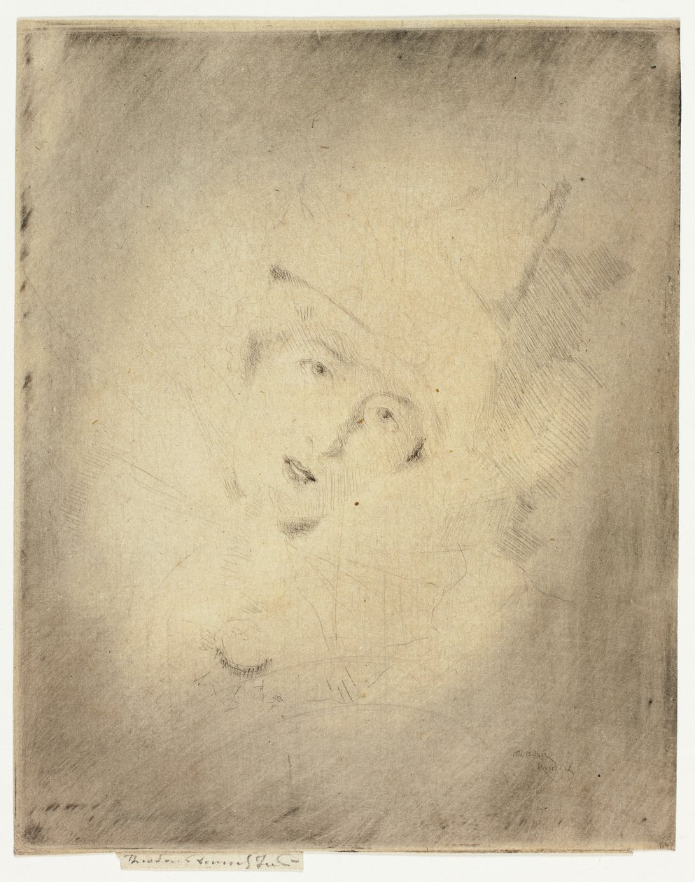 Pierrot, Portrait of the Lady A.C. av Theodore Roussel