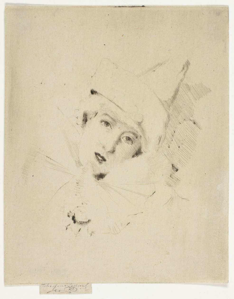 Pierrot, Portrait of the Lady A.C. av Theodore Roussel