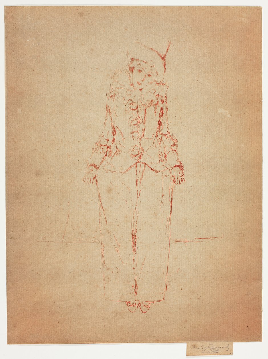 Pierrot en Pied, Portrait of the Lady A.C. av Theodore Roussel