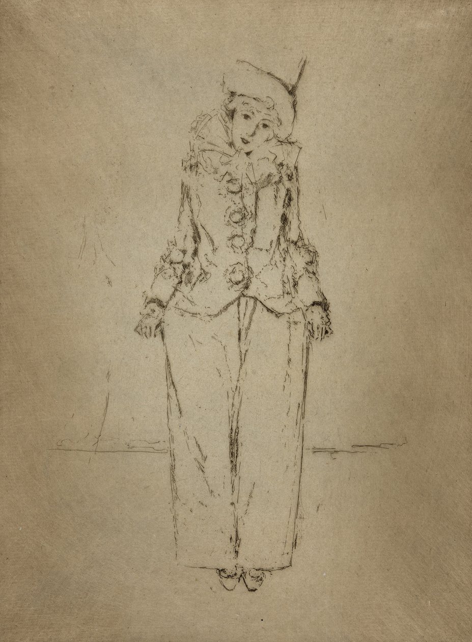 Pierrot en Pied, Portrait of the Lady A.C. av Theodore Roussel