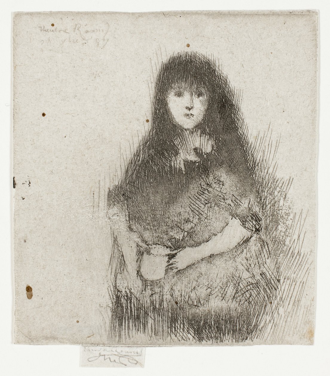 Portrett av en liten spansk jente av Theodore Roussel