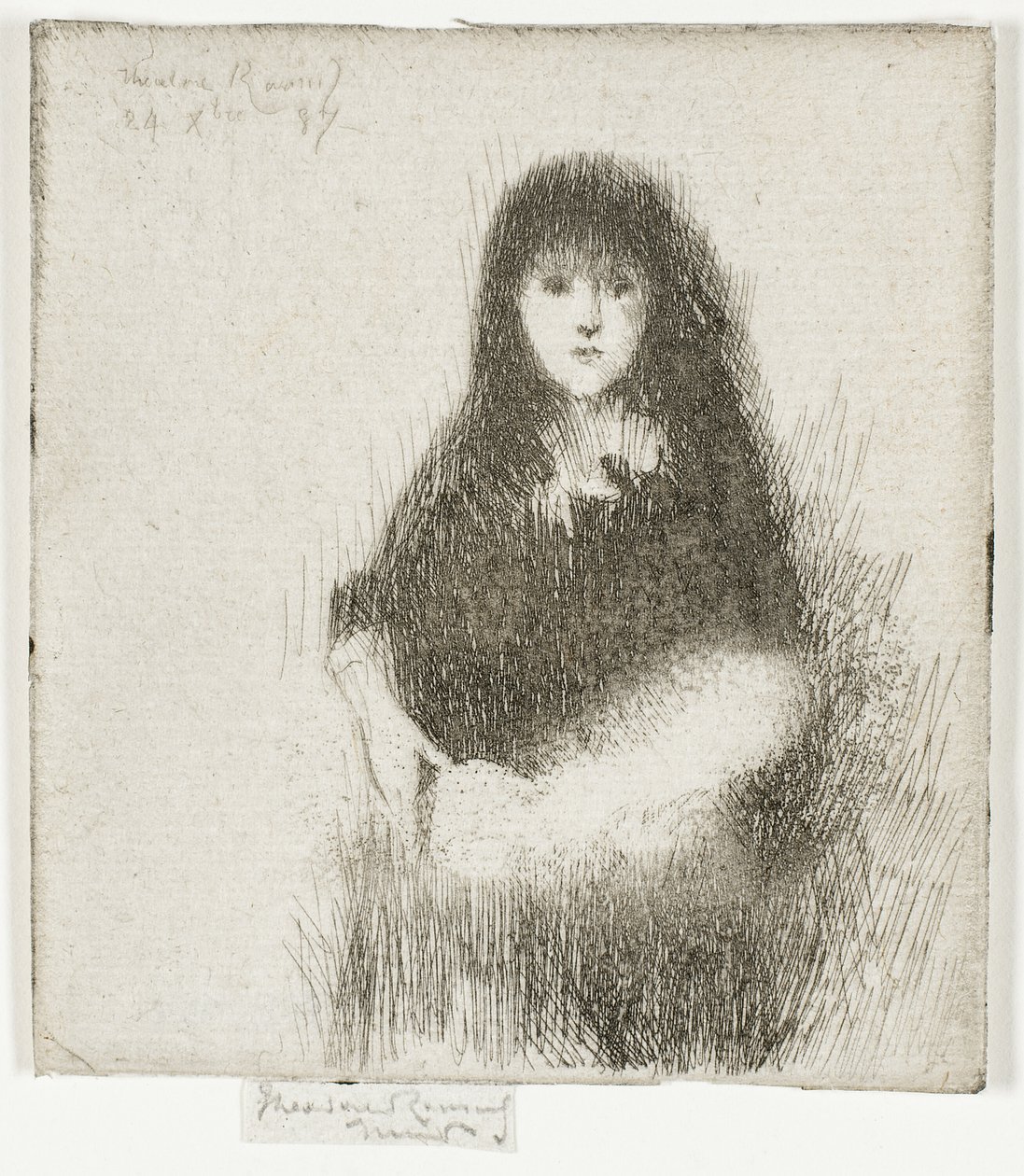 Portrett av en liten spansk jente av Theodore Roussel