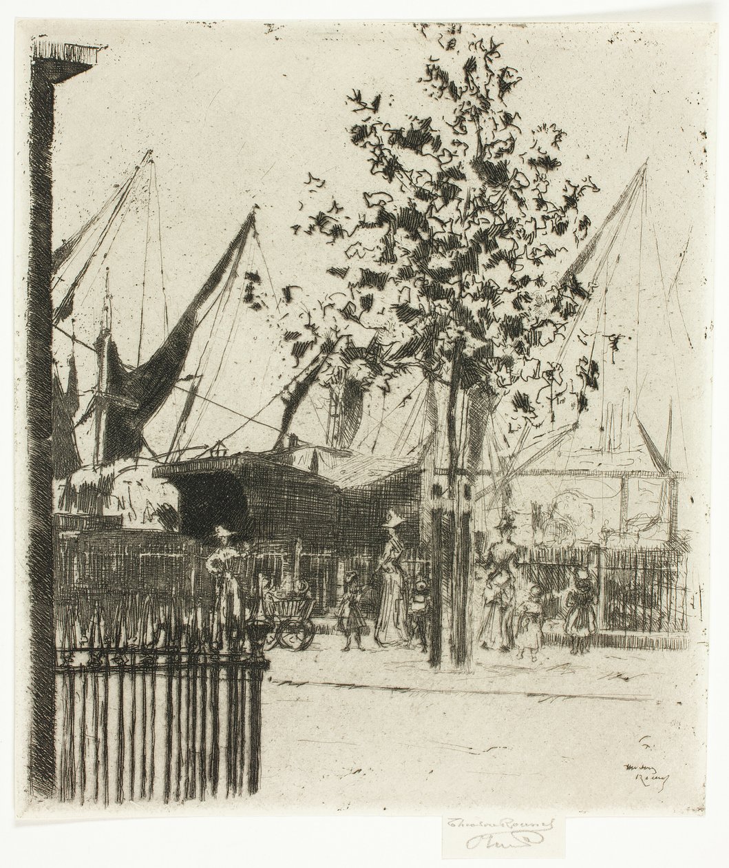 Hjørnet av Luna Street, Chelsea Embankment av Theodore Roussel