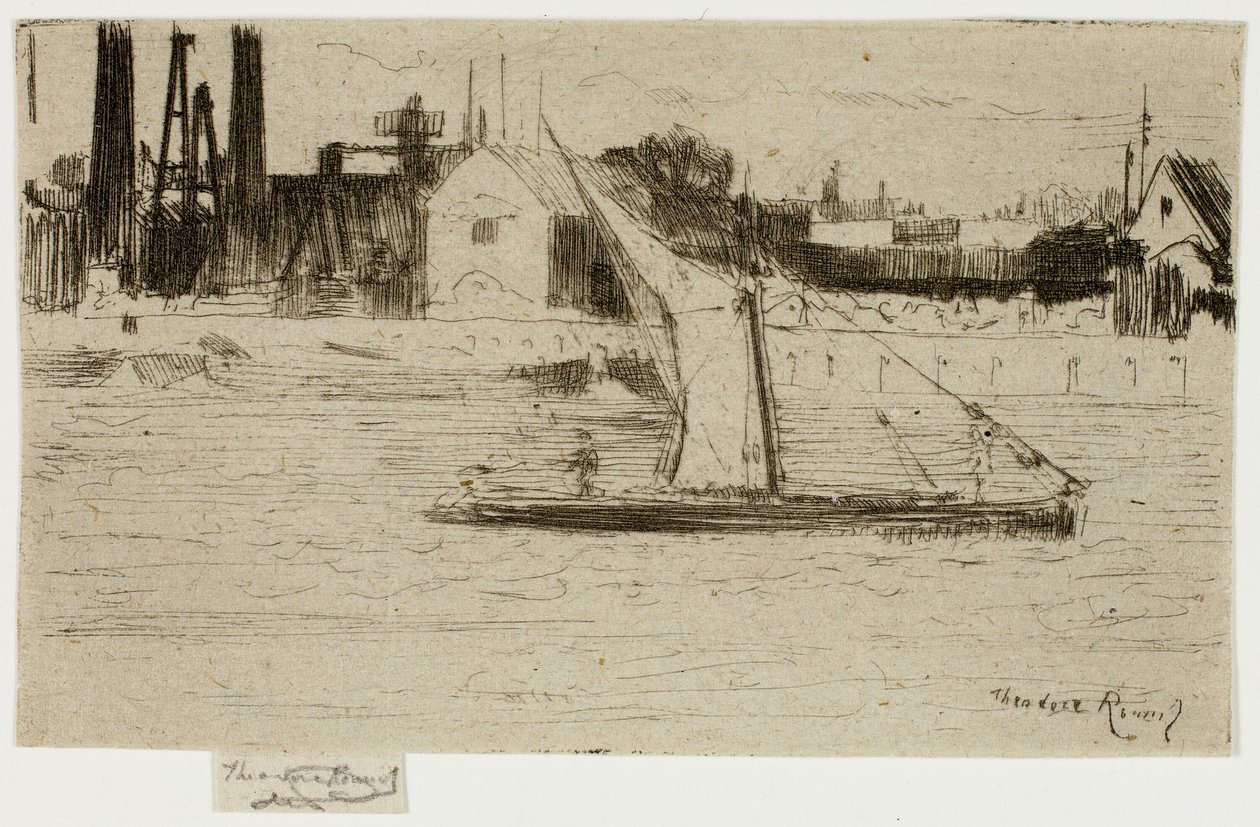 The Little Barge, Chelsea av Theodore Roussel