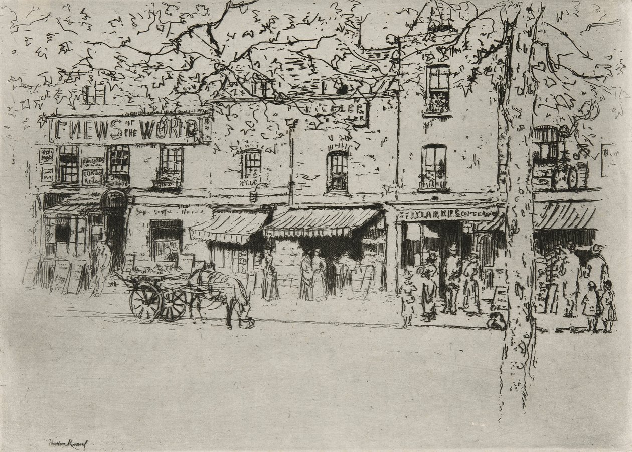 The Street, Chelsea Embankment av Theodore Roussel