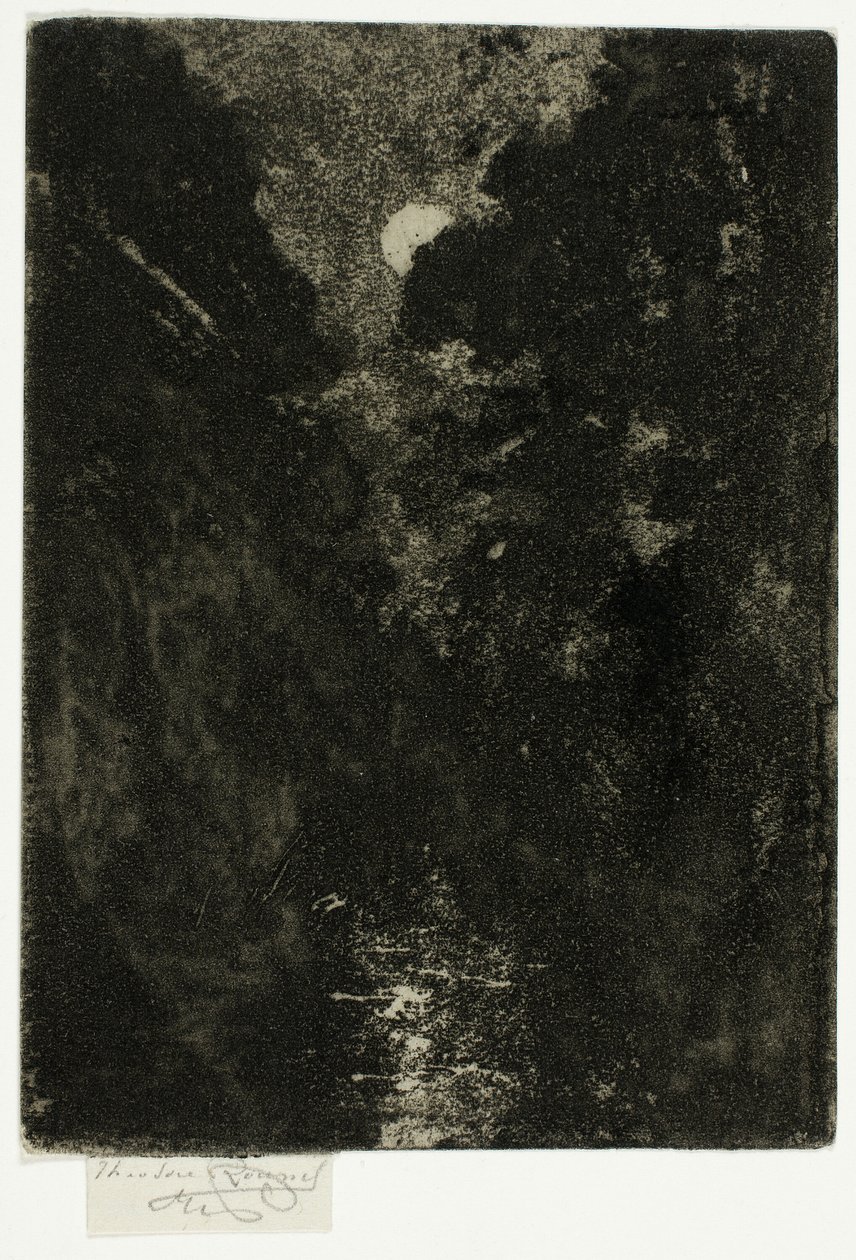 Trær i måneskinn av Theodore Roussel