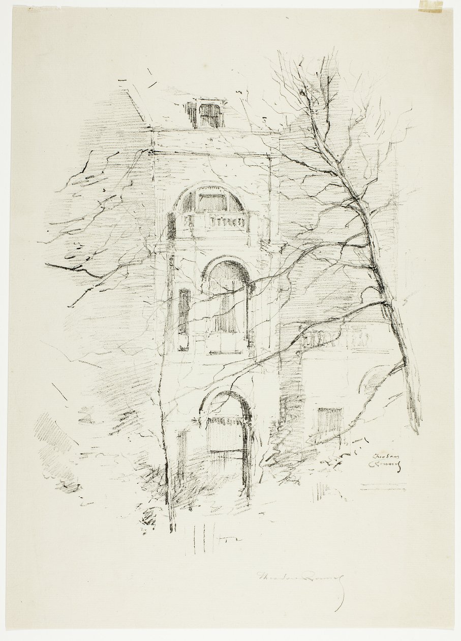 Winter, et hus i Green Park av Theodore Roussel