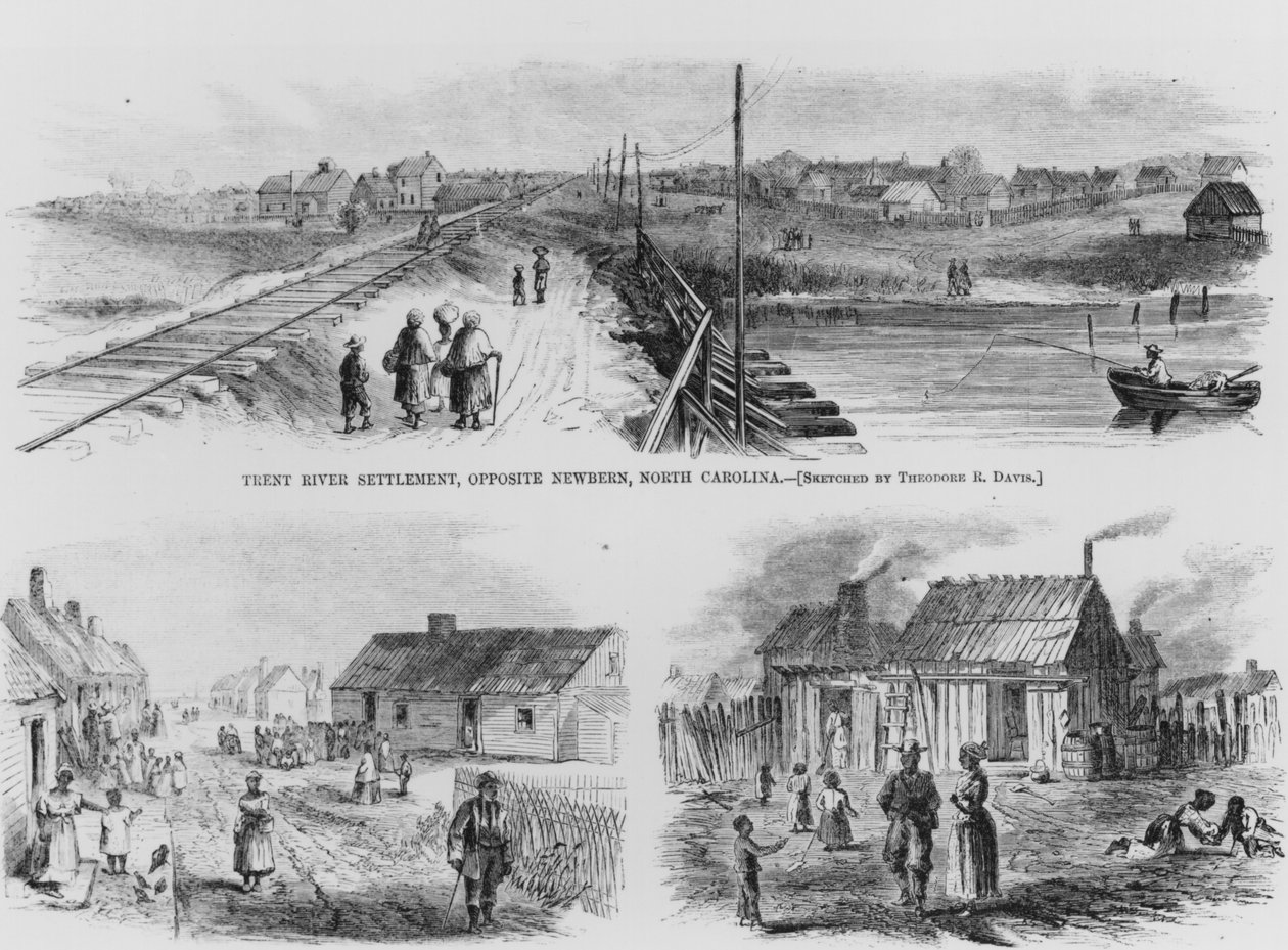 Trent River Settlement, 1886 av Theodore Russell Davis