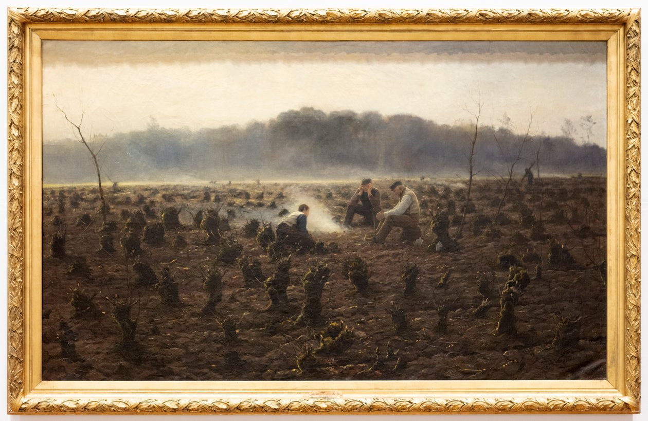 Stubbene (Les Souches) (olje på lerret) av Theodore Verstraete
