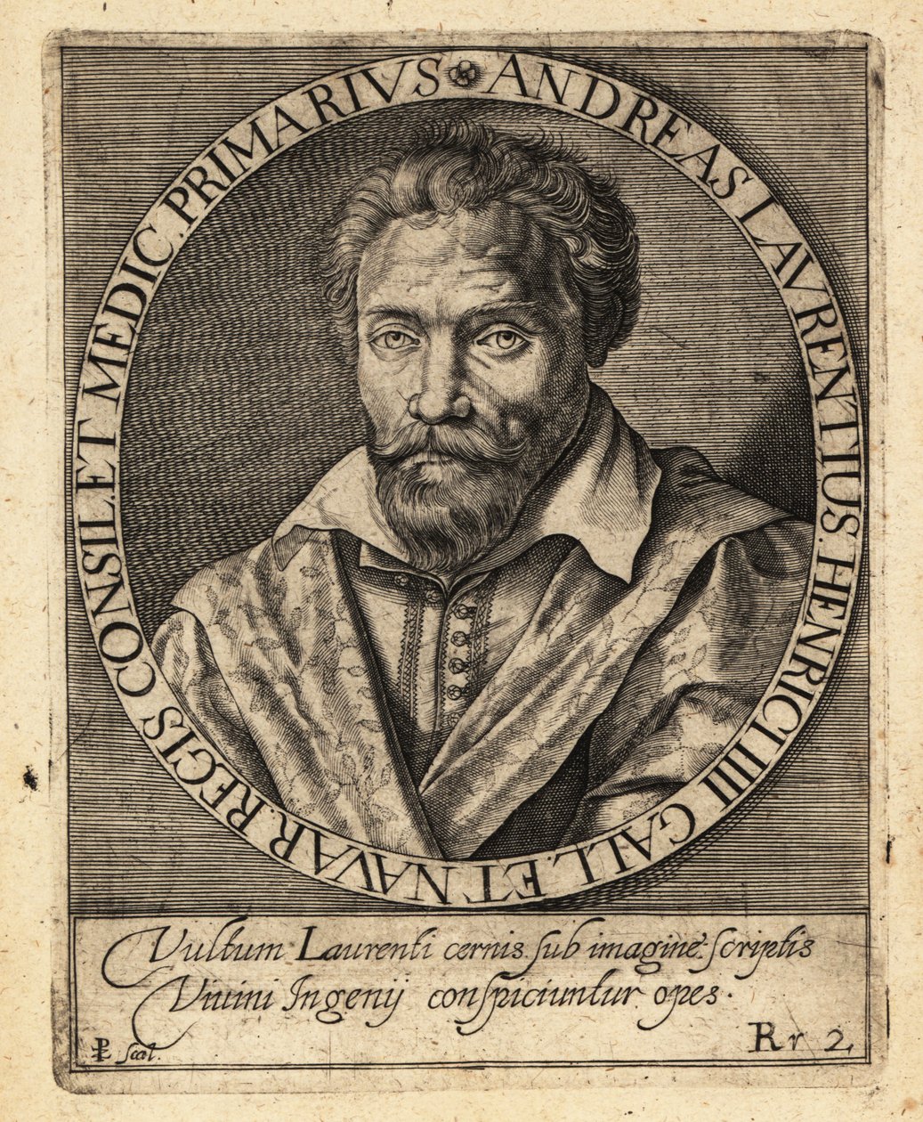 Andre du Laurens, French physician av Theodore de Bry