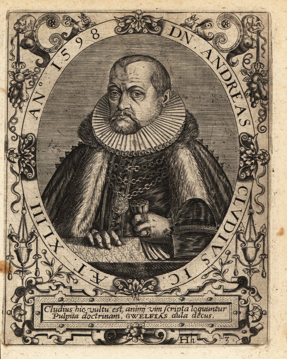 Andreas Cluten, tysk jurist av Theodore de Bry