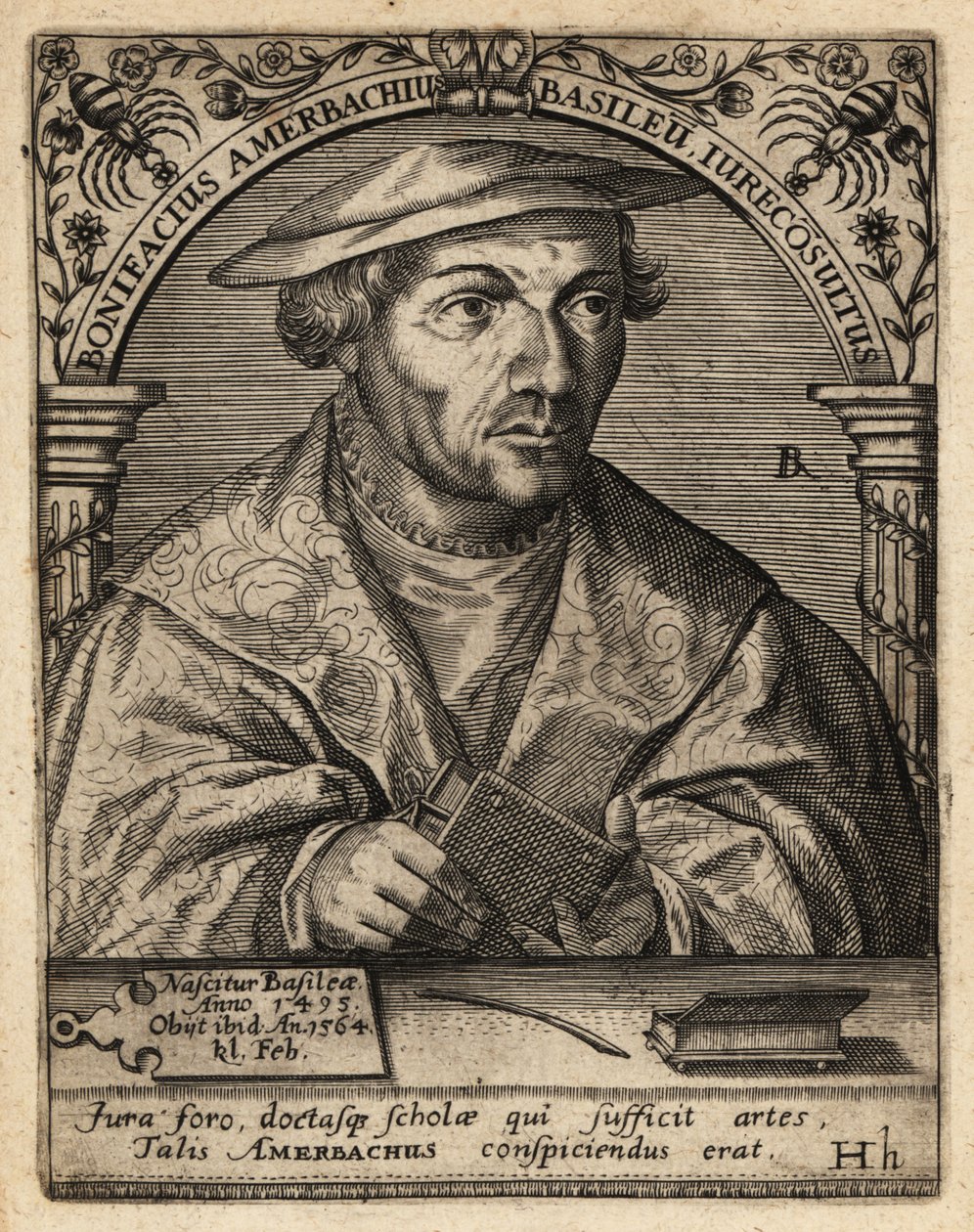 Boniface Amerbach av Theodore de Bry
