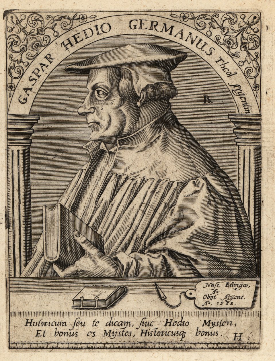 Caspar Hedio av Theodore de Bry