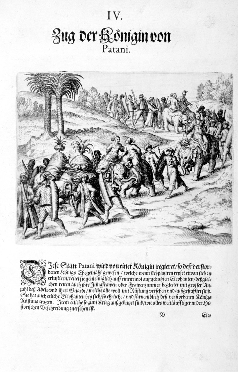 Dronningens konvoi. 1606 av Theodore de Bry