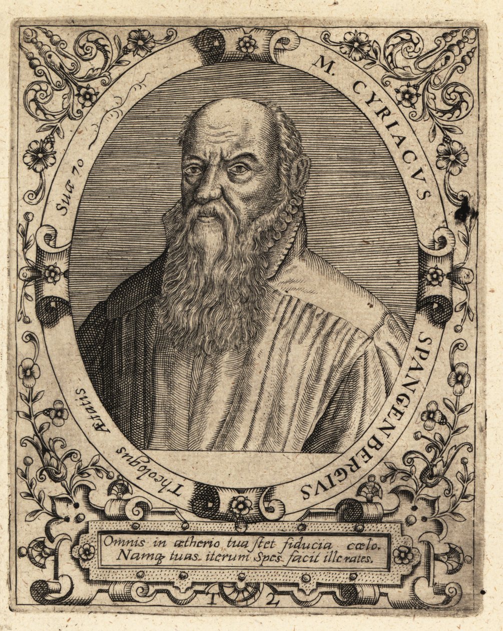 Cyriacus Spangenberg av Theodore de Bry