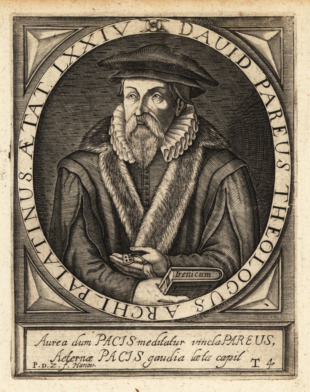 David Pareus av Theodore de Bry
