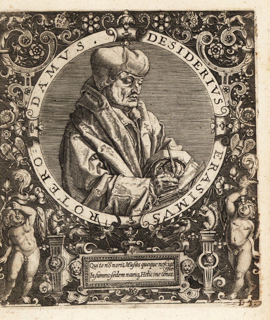 Erasmus av Rotterdam av Theodore de Bry
