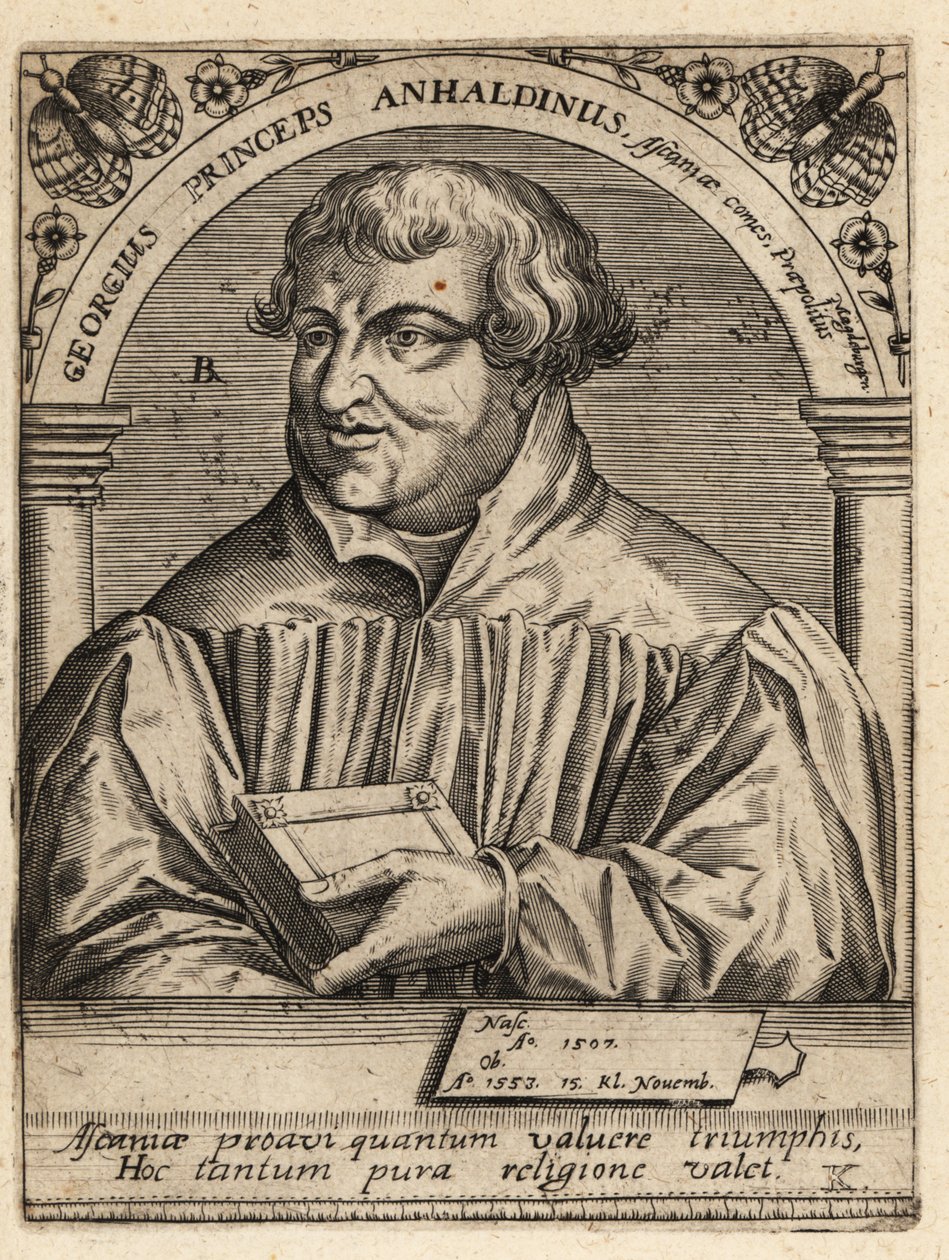 George III, prins av Anhalt-Dessau av Theodore de Bry