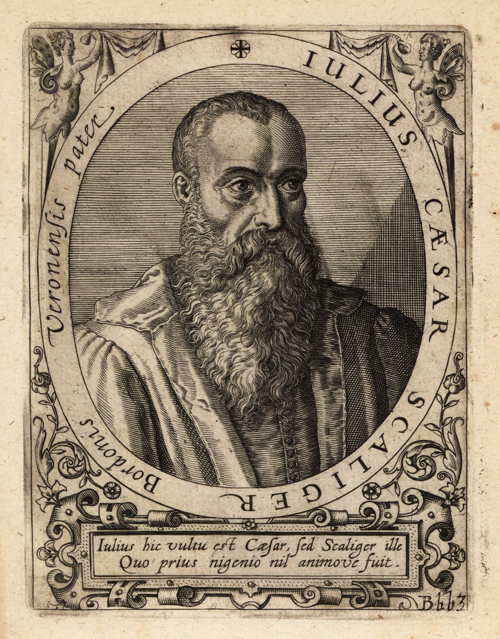 Giulio Cesare della Scala, italiensk lærd. av Theodore de Bry