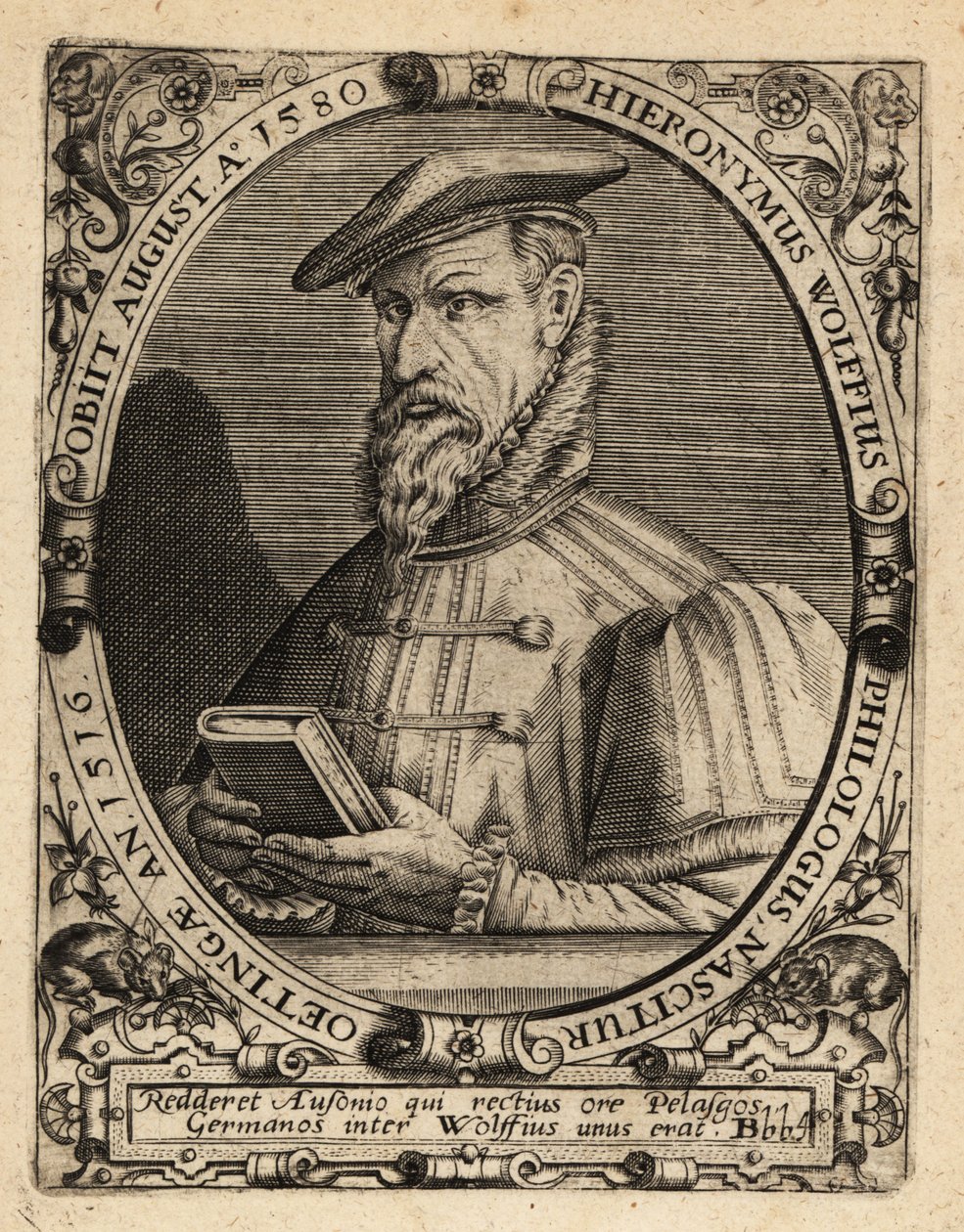 Hieronymus Wolf , tysk historiker av Theodore de Bry