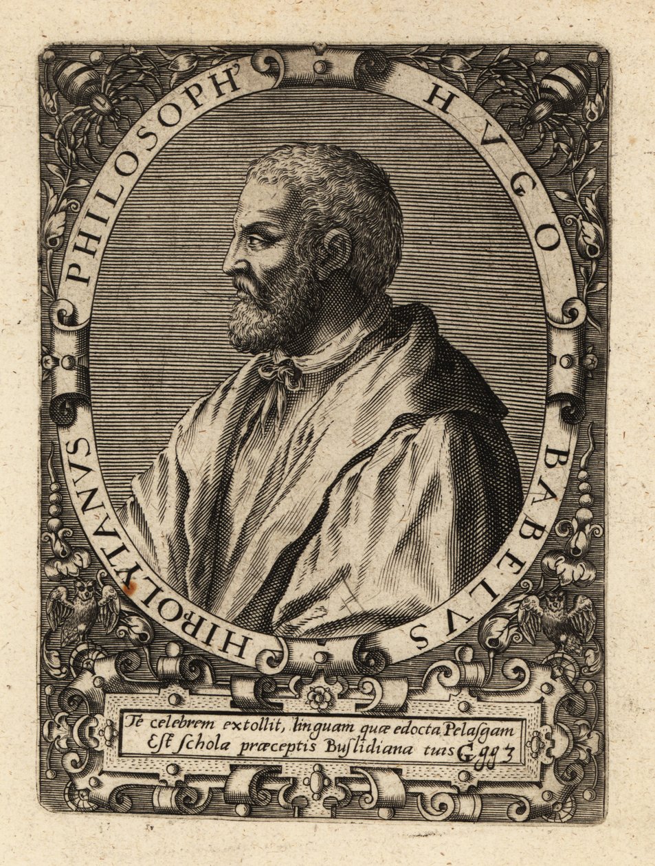 Hugues Babet , fransk filosof. av Theodore de Bry