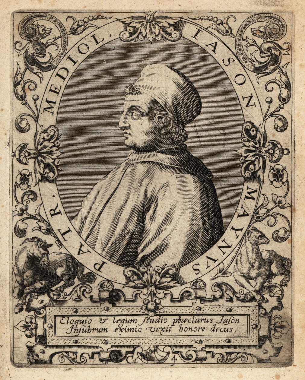 Jason av Mayno av Theodore de Bry