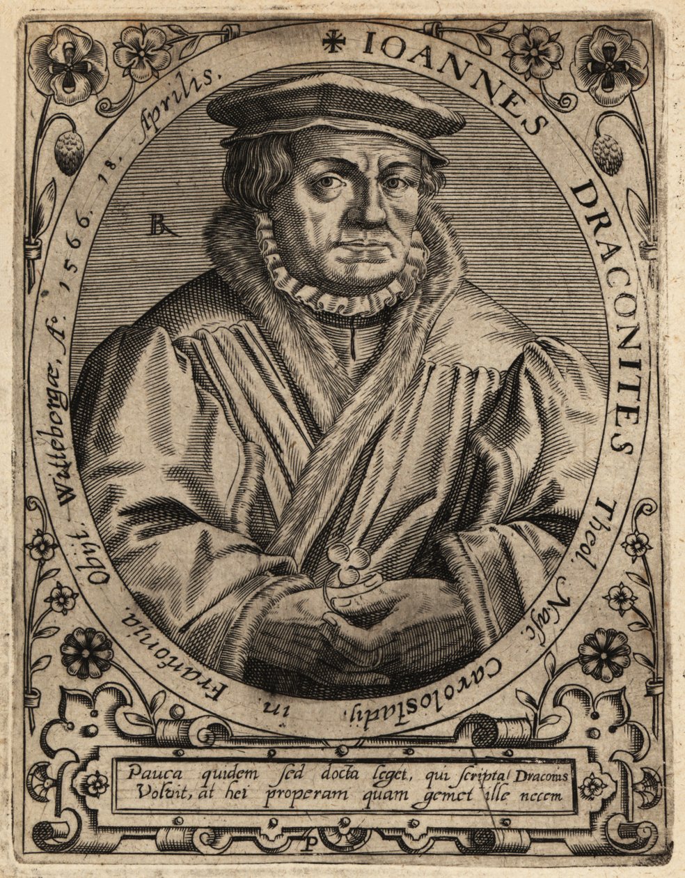 Johann Draconites av Theodore de Bry
