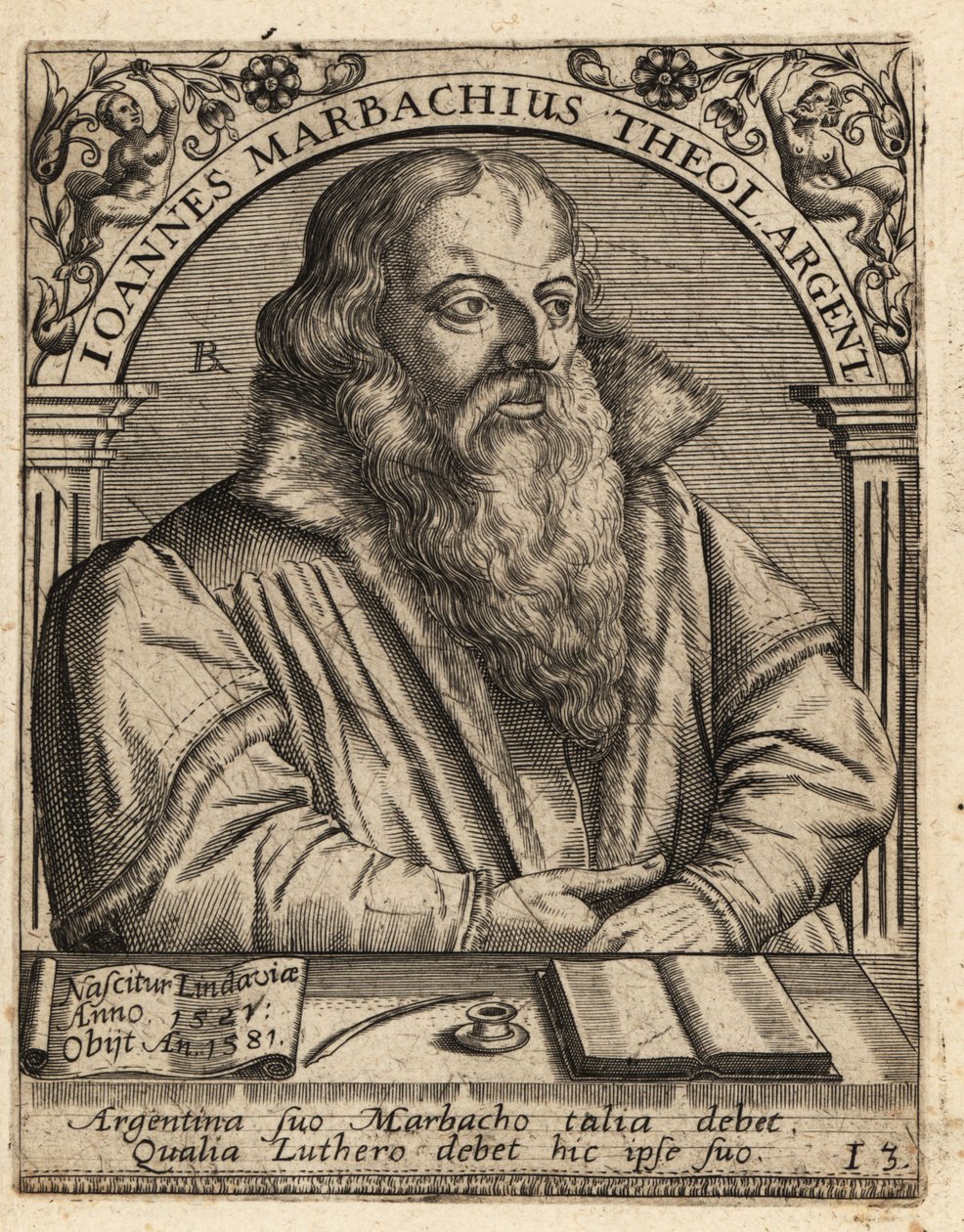 Johann Marbach av Theodore de Bry
