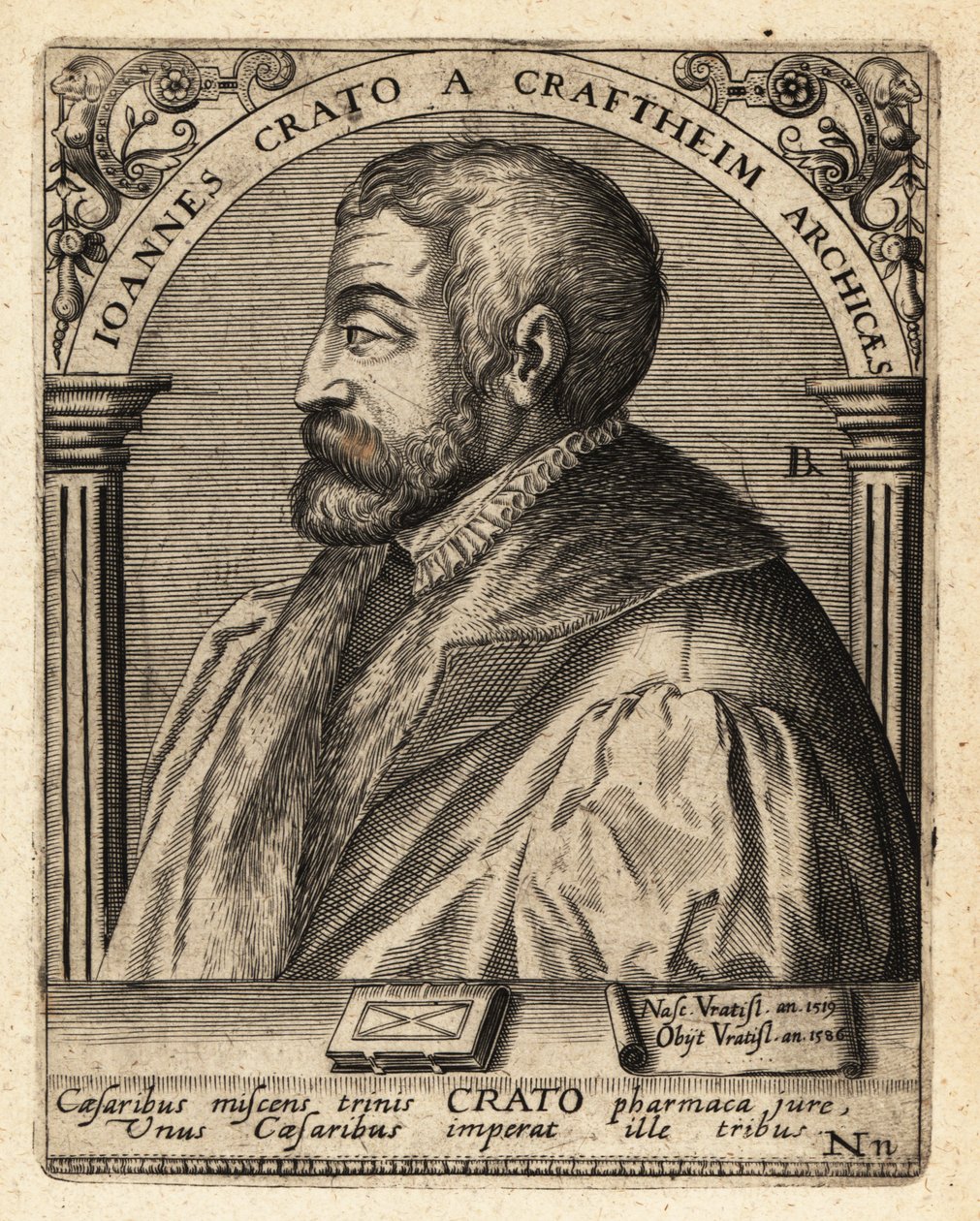 Johannes Crato fra Krafftheim av Theodore de Bry