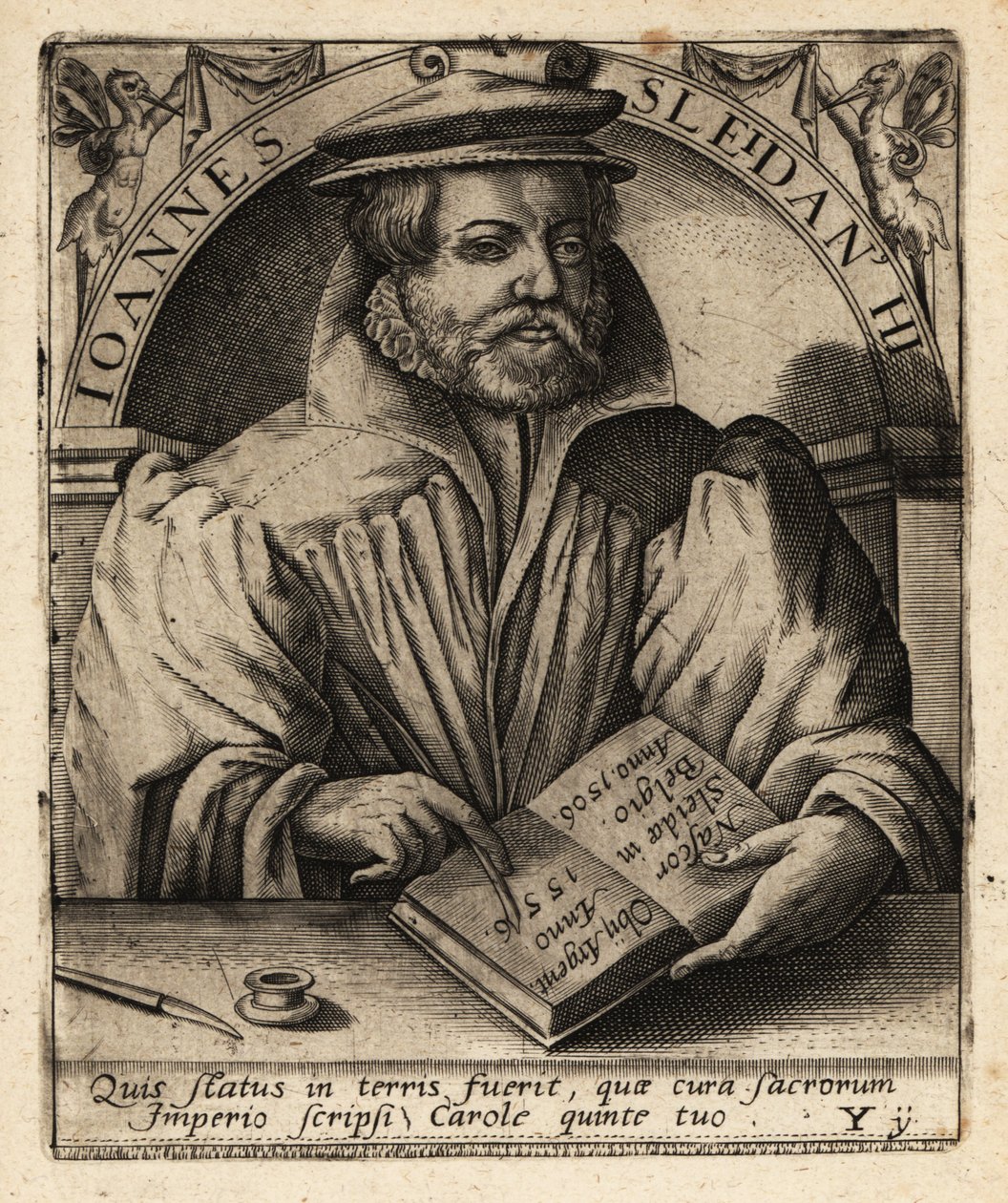 Johannes Sleidan, Luxembourgs historie. av Theodore de Bry