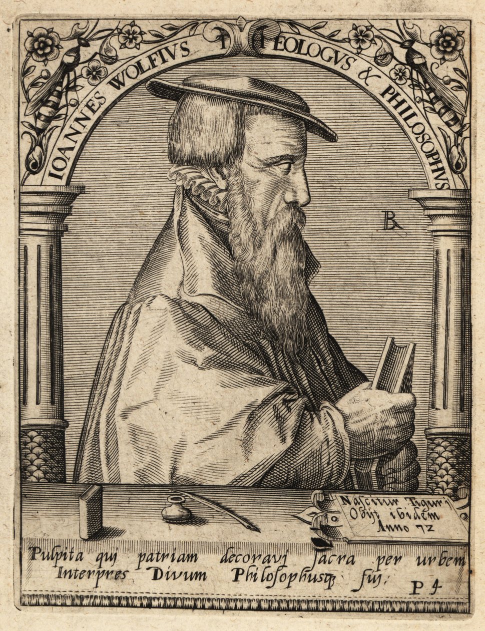 John Wolf, ca. 1521–1572, sveitsisk reformert teolog. av Theodore de Bry