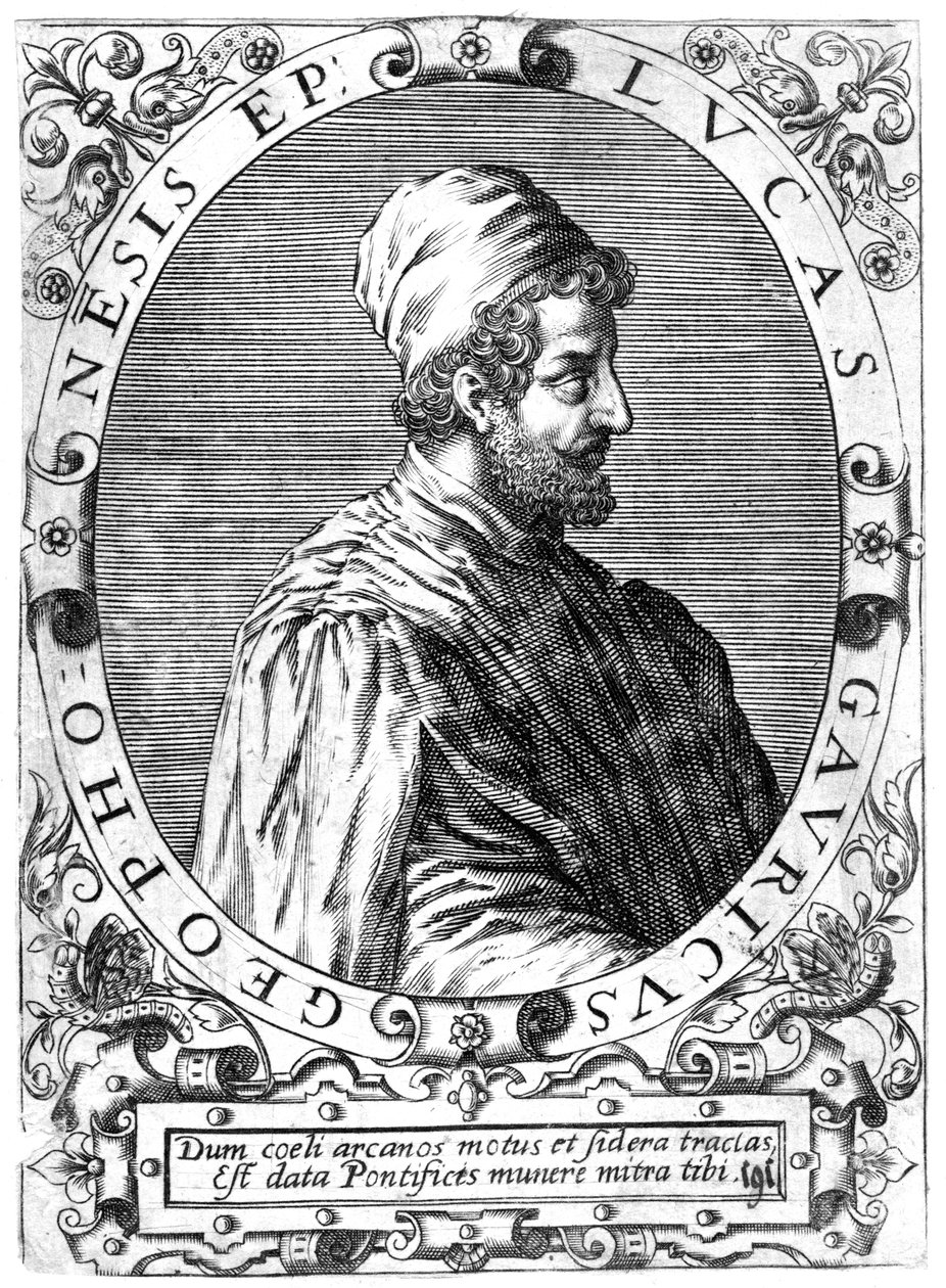 Lucas Gaurico , italiensk astronom, astrolog og matematiker, 1500-tallet. av Theodore de Bry