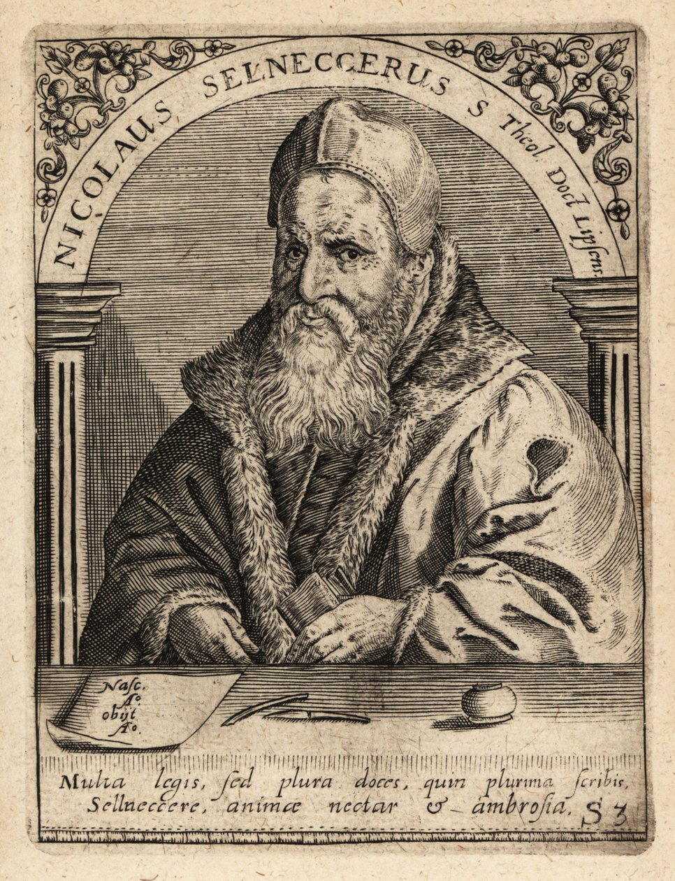 Nikolaus Selnecker av Theodore de Bry