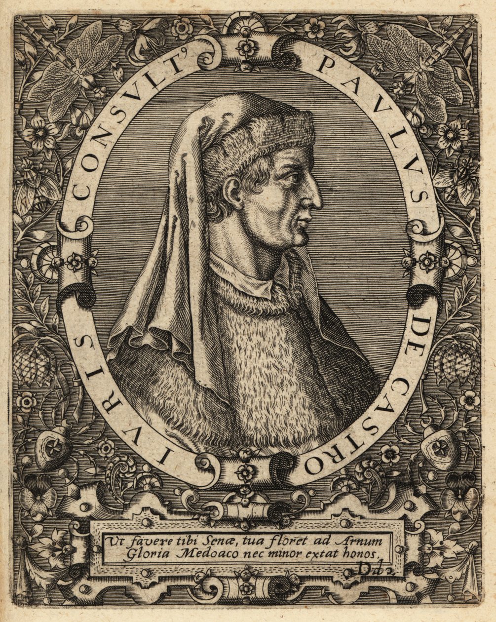 Paul av Castrensis av Theodore de Bry