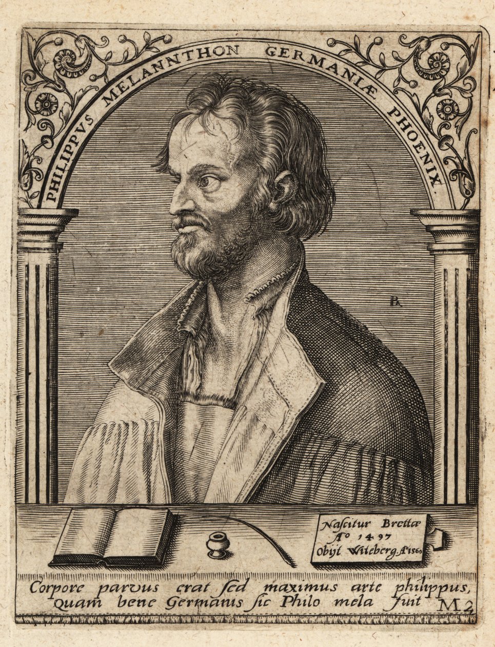 Philip Melanchthon av Theodore de Bry