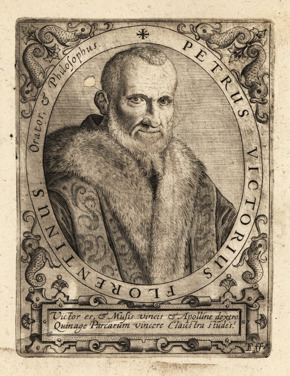 Piero Vettori, italiensk forfatter. av Theodore de Bry