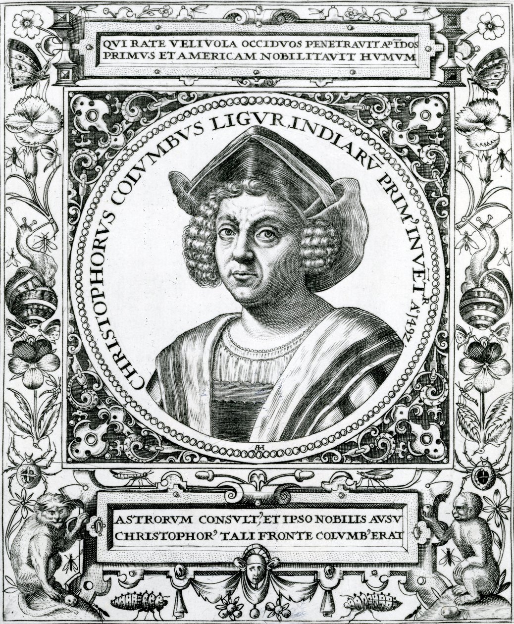 Portrett av Christopher Columbus (1451-1506) fra 