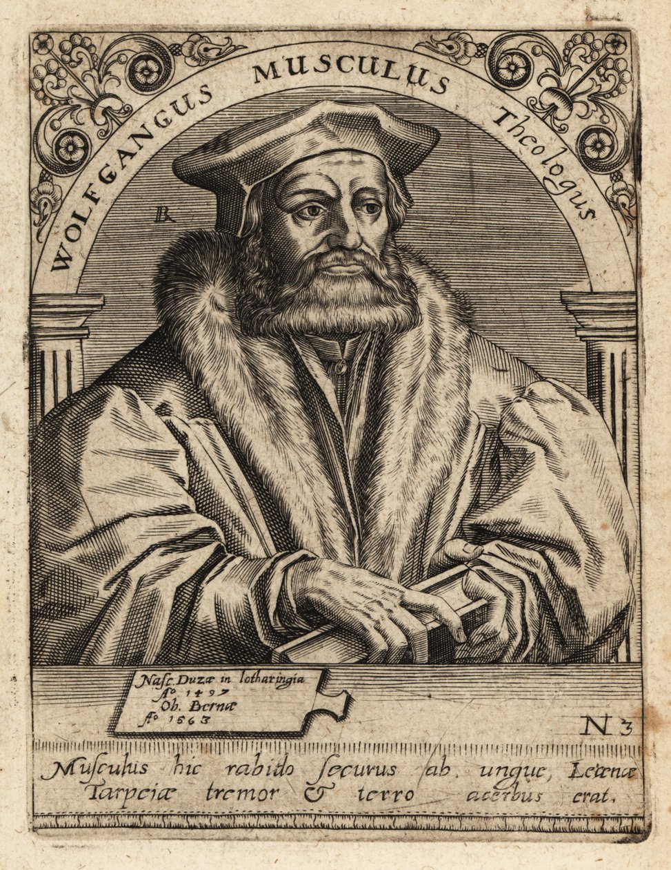 Wolfgang Musculus av Theodore de Bry