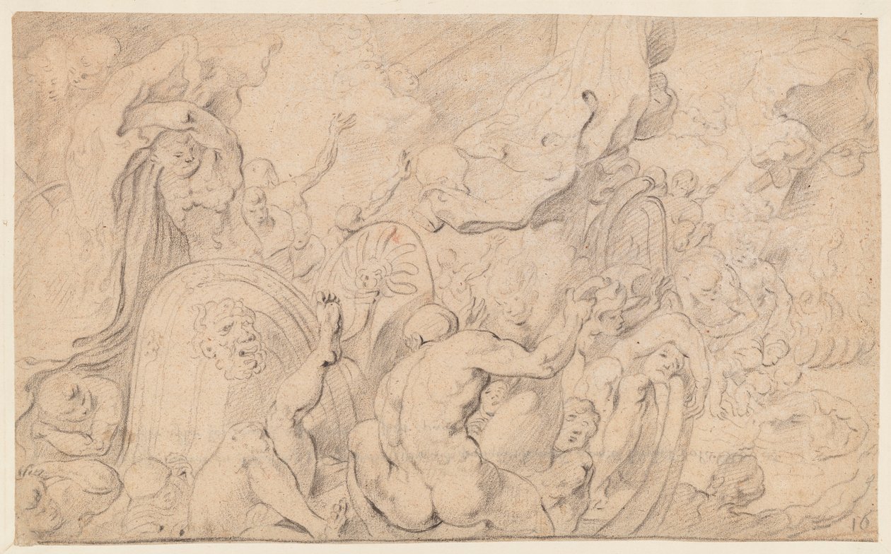 The Companions of Ulysses som åpner posen med vind av Theodore van Thulden