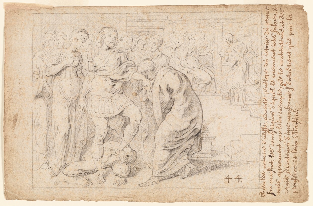 Ulysses mottar Homage of the Loyal Serving-Women av Theodore van Thulden