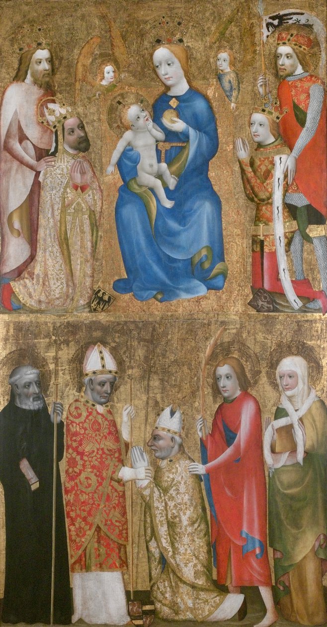 Votivt maleri av erkebiskop Jan Ocko av Vlasim, ca 1370 av Theodoric of Prague,