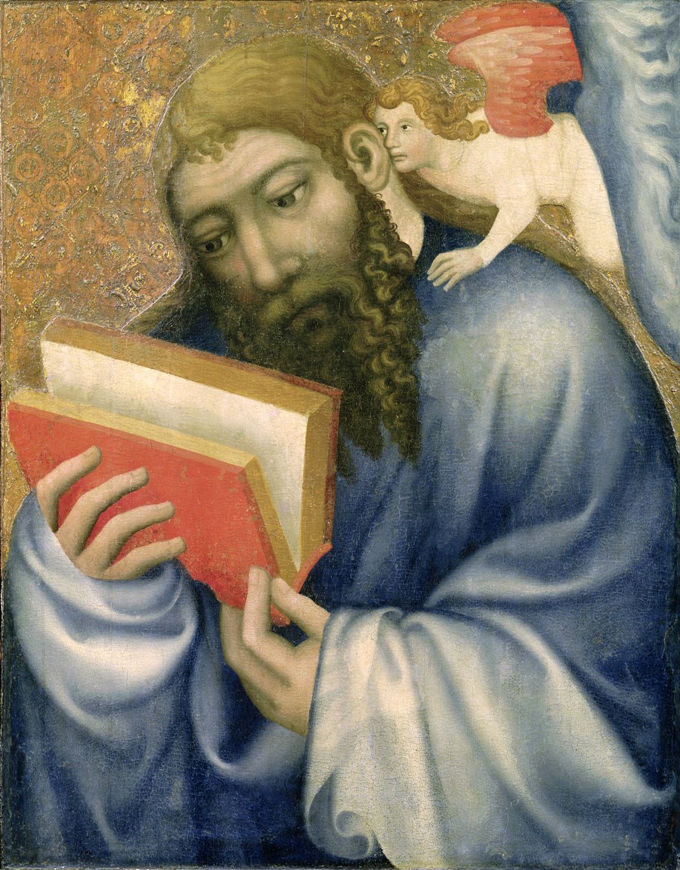St. Matteus, fra kapellet til Karlstejn slott, ca. 1365 (tempera på panel) av Theodoricus of Prague