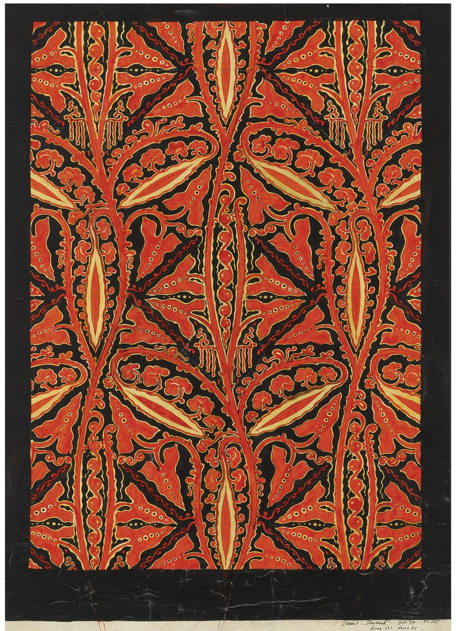Bakgrunnsdesign av Theodorus (1866 1951) Nieuwenhuis