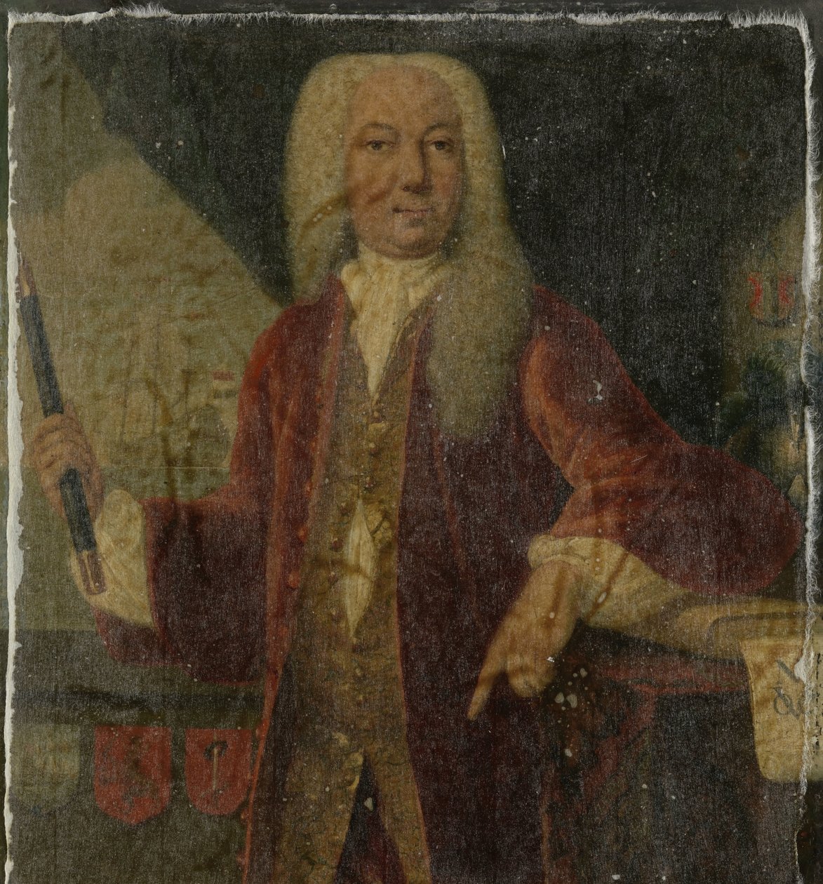 Portrett av Adriaan Valckenier, generalguvernør for det nederlandske østindiske kompaniet av Theodorus Justinus Rheen (copy after)