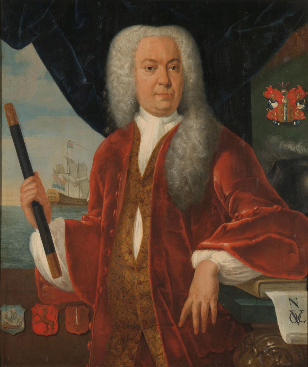 Adriaan Valckenier (1737–1741) Portrett av Adriaan Valckenier, generalguvernør for det nederlandske østindiske kompaniet av Theodorus Justinus Rheen