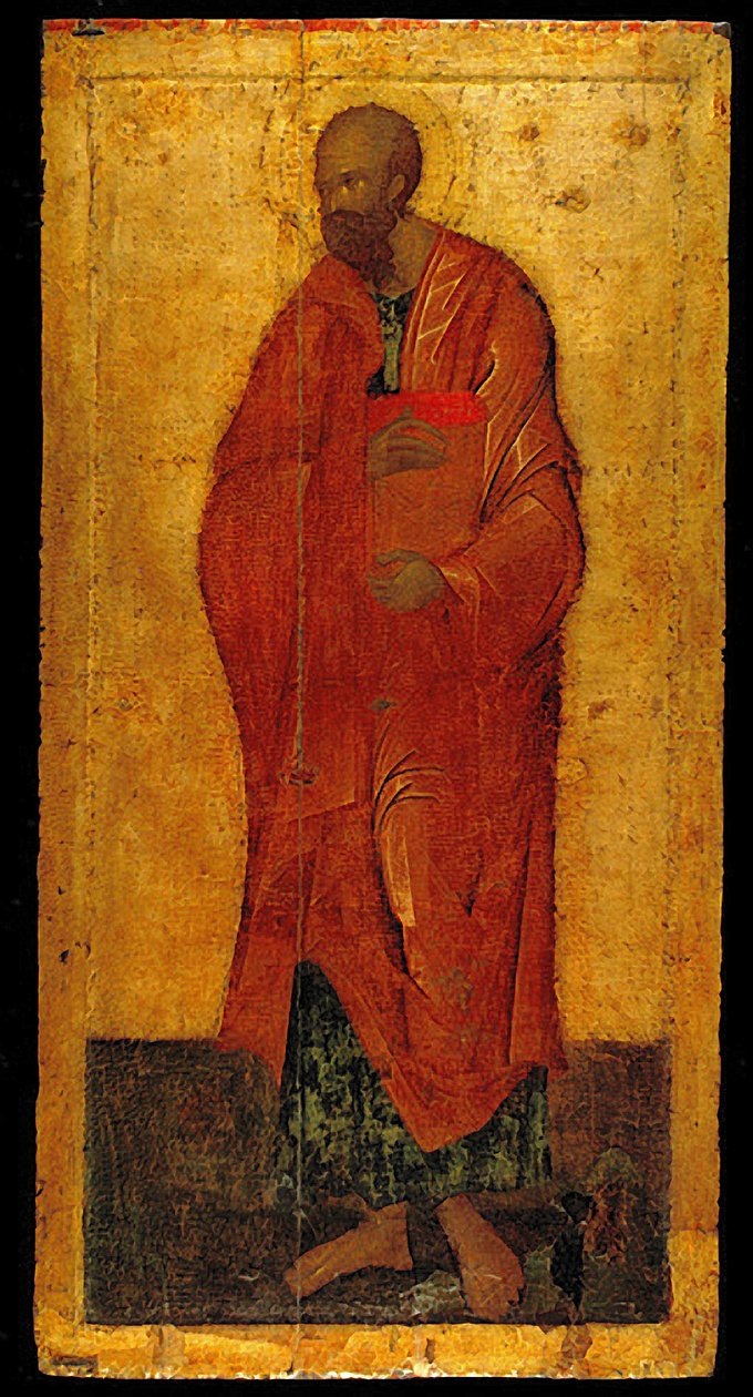 Apostelen Paulus (tempera på tre) av Theophanes the Greek